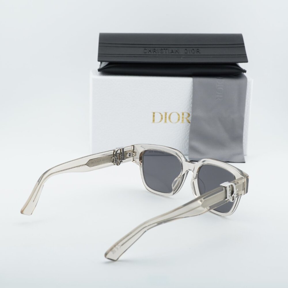 Dior OBLIQUE S1F 78A0 Square Sunglasses - Khaki/Grey - Picture 12 of 12